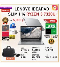  LENOVO IDEAPAD Amd  Ryzen 3 - 7320U  -  8GB | 256SSD | 14.0 | FHD | WIN11 | OHS 